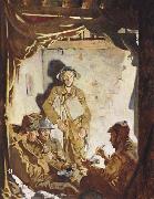 Sir William Orpen Soldiers Resting at the Front Germany oil painting artist